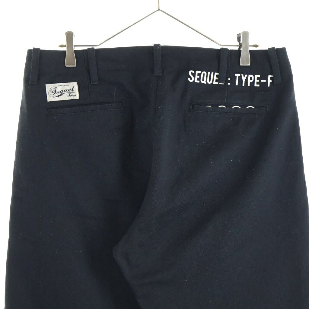 SEQUEL(シークエル) TYPE-F チノパンツ ブラック