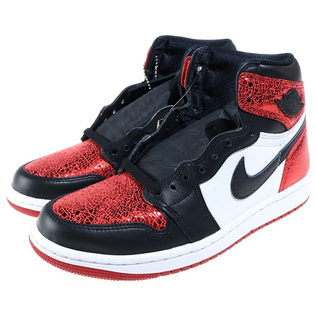 NIKE(ナイキ) AIR JORDAN1 RETRO HIGH OG RUBY エアジョーダン1 レトロ レザー ハイカットスニーカー レッド/ホワイト US9/26cm FD2596-602