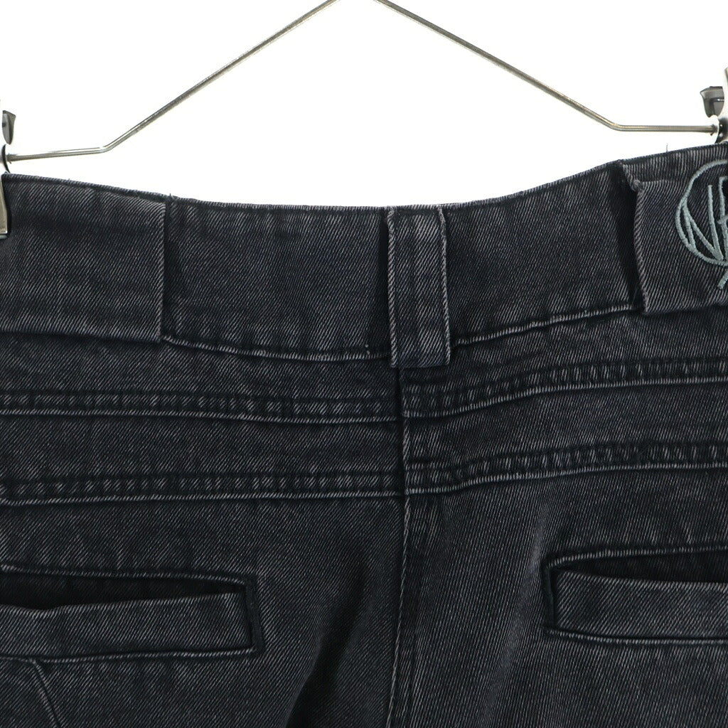 NO/FAITH STUDIOS(ノーフェイスストゥディオス) HEVY WAVE DENIM PANTS ヘビー ウェーブ デニムパンツ ウェーブステッチ ジーンズ ブラック