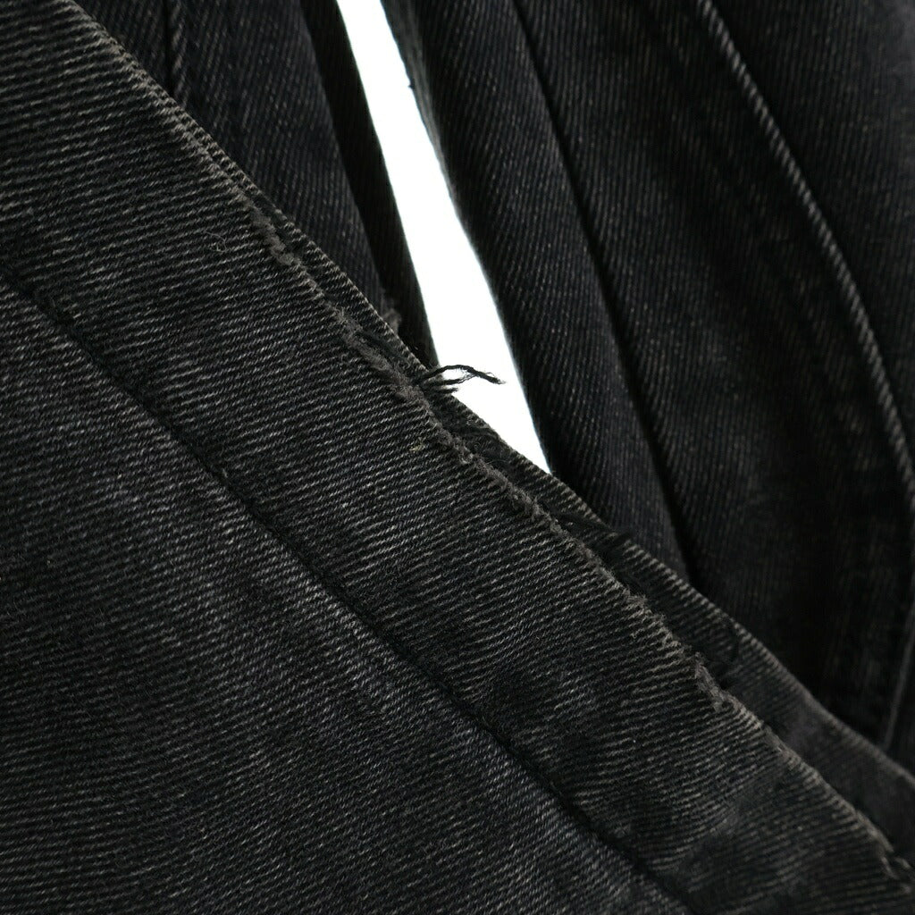 NO/FAITH STUDIOS(ノーフェイスストゥディオス) HEVY WAVE DENIM PANTS ヘビー ウェーブ デニムパンツ ウェーブステッチ ジーンズ ブラック