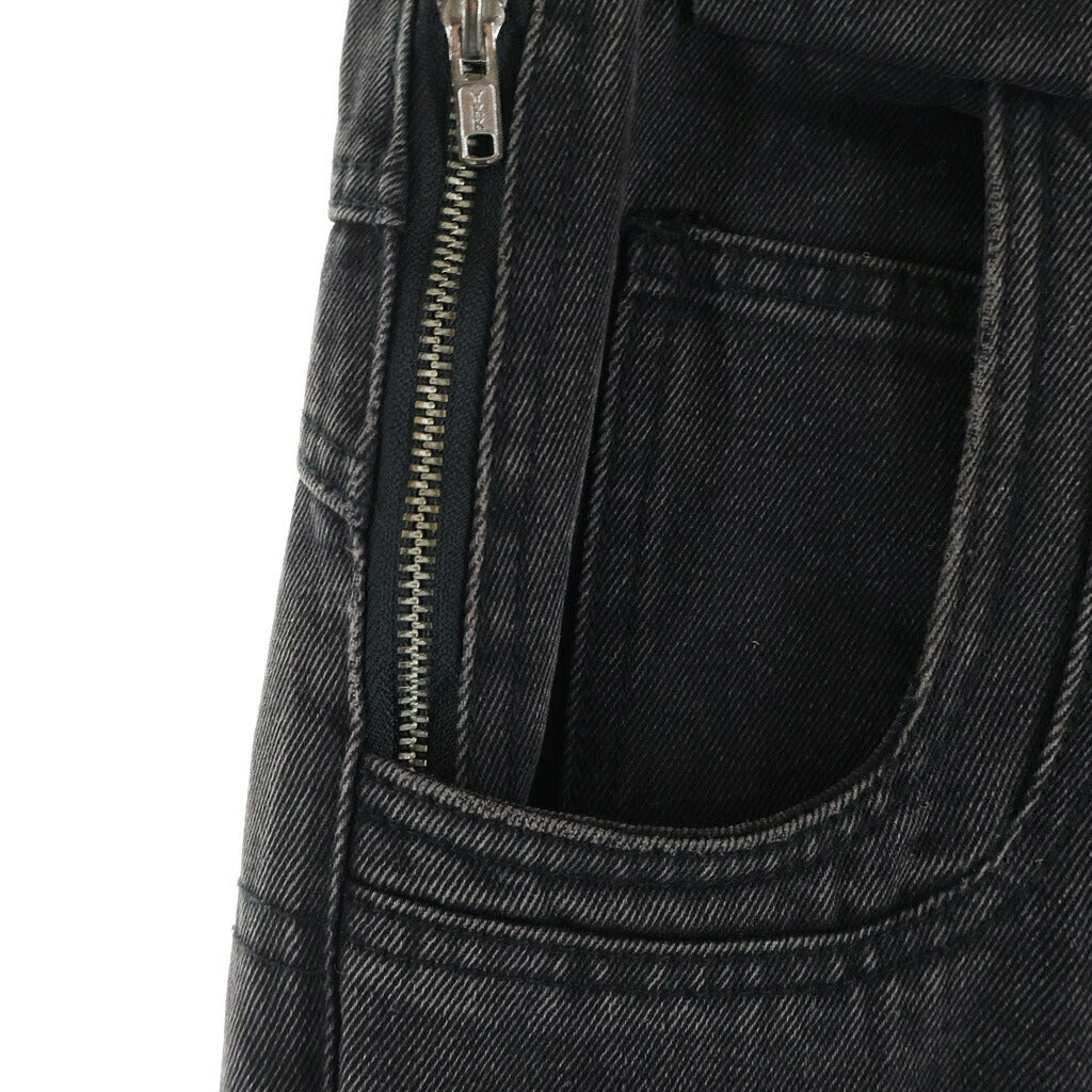 NO/FAITH STUDIOS(ノーフェイスストゥディオス) HEVY WAVE DENIM PANTS ヘビー ウェーブ デニムパンツ ウェーブステッチ ジーンズ ブラック