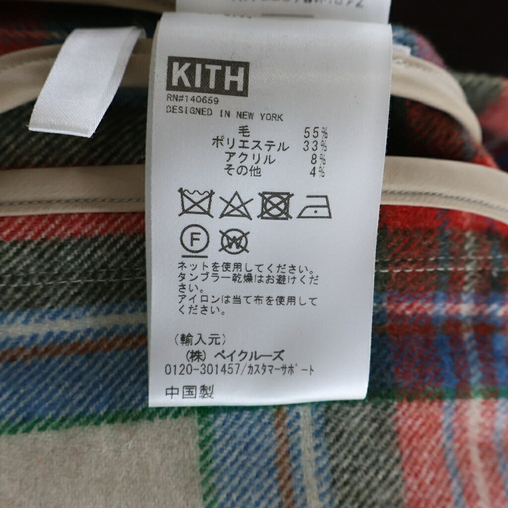 KITH(キス) 21AW Check Plaid Ginza チェック プレイド ギンザ フランネル 長袖チェックシャツ マルチ 21-050-060-0005-4-0