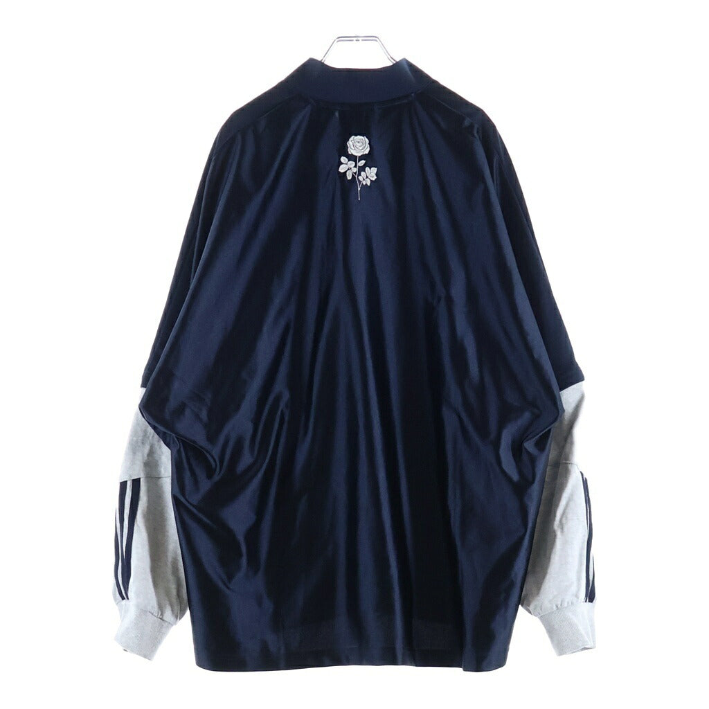 adidas(アディダス) ×WILLY CHAVARRIA DAZZLE LS JERSEY ウィリーチャバリア デーズル ドッキング サイドライン 長袖 ジャージ スウェット トレーナー ネイビー KD1799