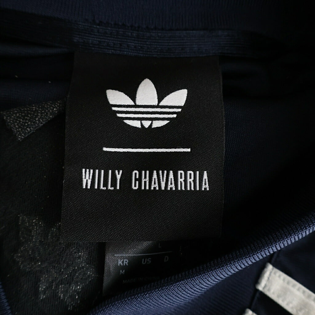 adidas(アディダス) ×WILLY CHAVARRIA DAZZLE LS JERSEY ウィリーチャバリア デーズル ドッキング サイドライン 長袖 ジャージ スウェット トレーナー ネイビー KD1799