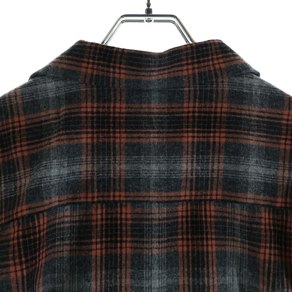 WACKO MARIA(ワコマリア) 25AW ×Pendleton Wool Ombre Check Open Collar Shirt ペンドルトン ウール オンブレチェック 総柄 ボタンダウン 長袖シャツ マルチ