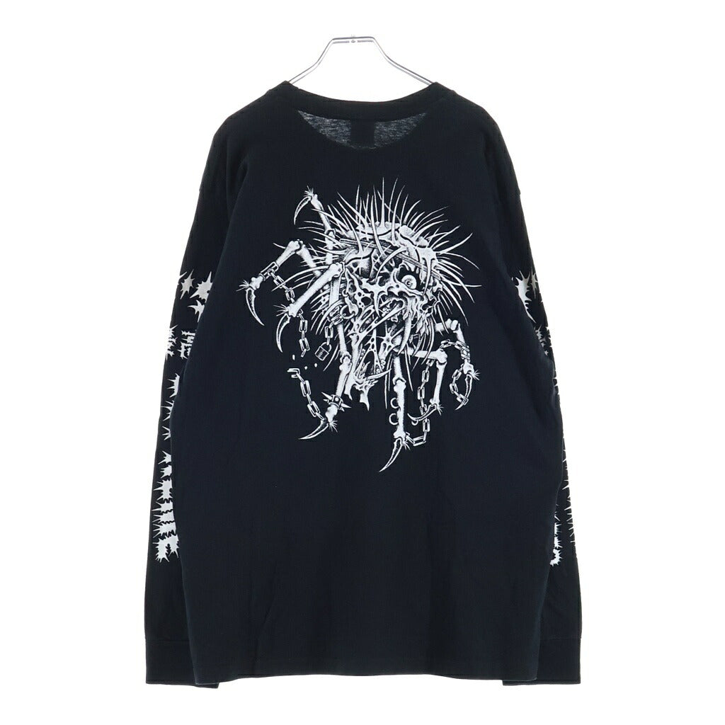 SUPREME(シュプリーム) 25AW ×Y's Yohji Yamamoto L/S Tee ワイズ ヨウジヤマモト バックプリント 長袖Tシャツカットソー ブラック