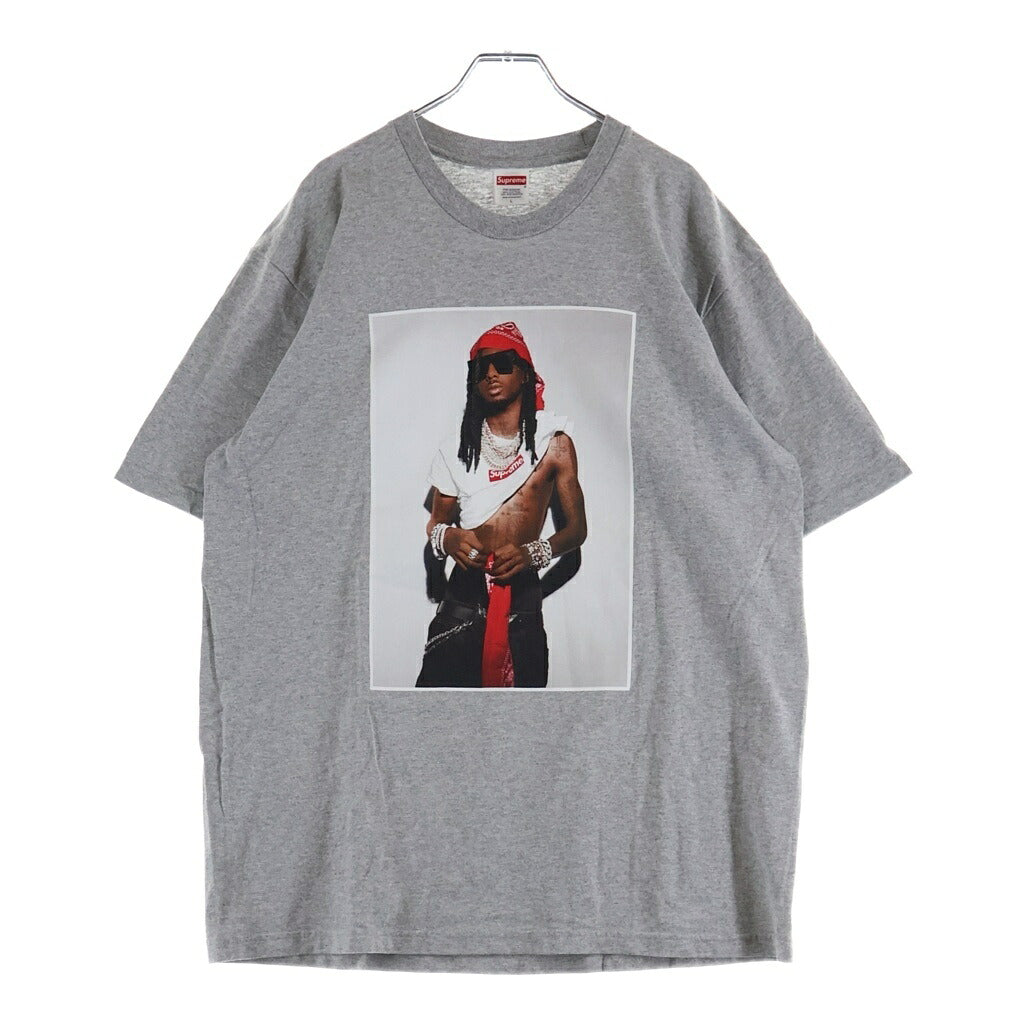 SUPREME(シュプリーム) 25AW Playboi Carti Tee プレイボーイ・カーティ フロントフォトプリント 半袖Tシャツカットソー グレー