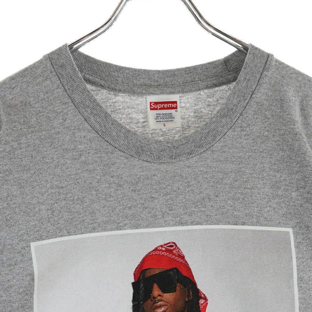 SUPREME(シュプリーム) 25AW Playboi Carti Tee プレイボーイ・カーティ フロントフォトプリント 半袖Tシャツカットソー グレー