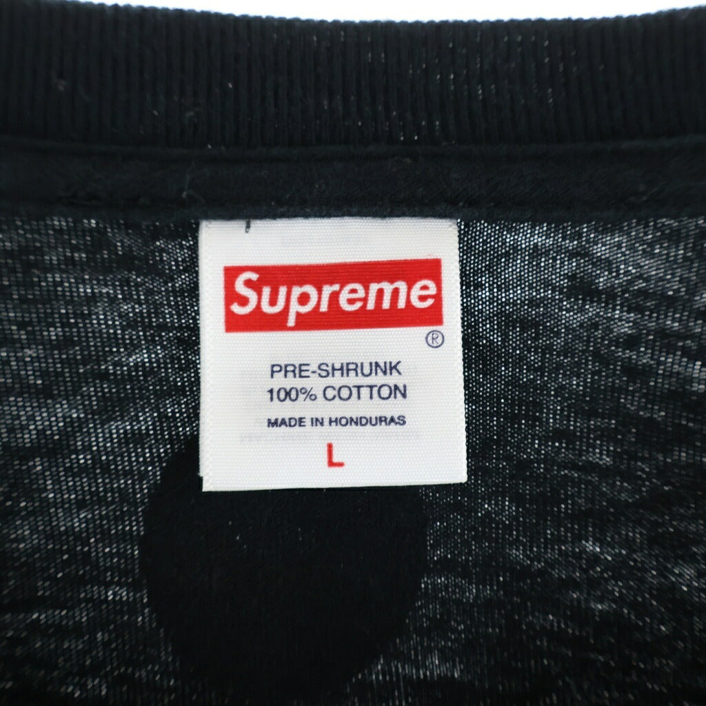 SUPREME(シュプリーム) 25SS ×SpongeBob Castelli Racing L/S Tee スポンジボブ カステリレーシング 長袖Tシャツカットソー ブラック