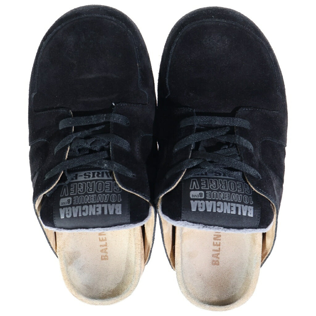 BALENCIAGA(バレンシアガ) Dumbo Mule ダンボ ミュール スエード サボ サンダル ブラック 852708 WCB42