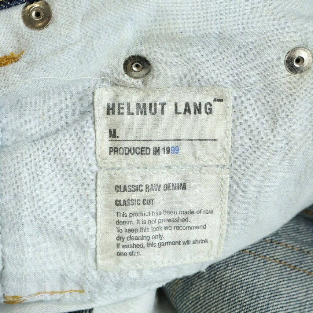 HELMUT LANG(ヘルムートラング) 90s ボタンフライ ストレートデニムパンツ ジーンズ インディゴ