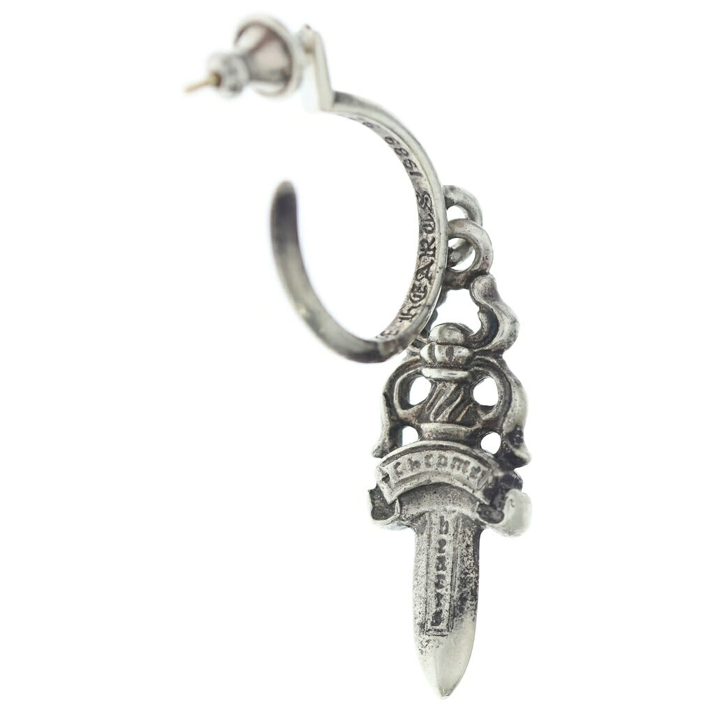 CHROME HEARTS(クロムハーツ) No5 DAGGER #5 ダガーフープ ピアス シルバー BCA106
