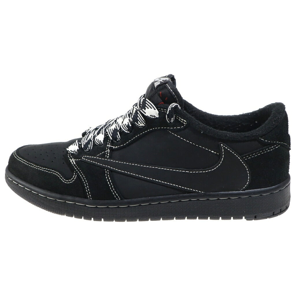 NIKE(ナイキ) ×TRAVIS SCOTT AIR JORDAN 1 LOW OG SP BLACK PHANTOM トラヴィススコット エアジョーダン1 ロー ブラックファントム ローカットスニーカー ブラック US10.5/28.5cm DM7866-001