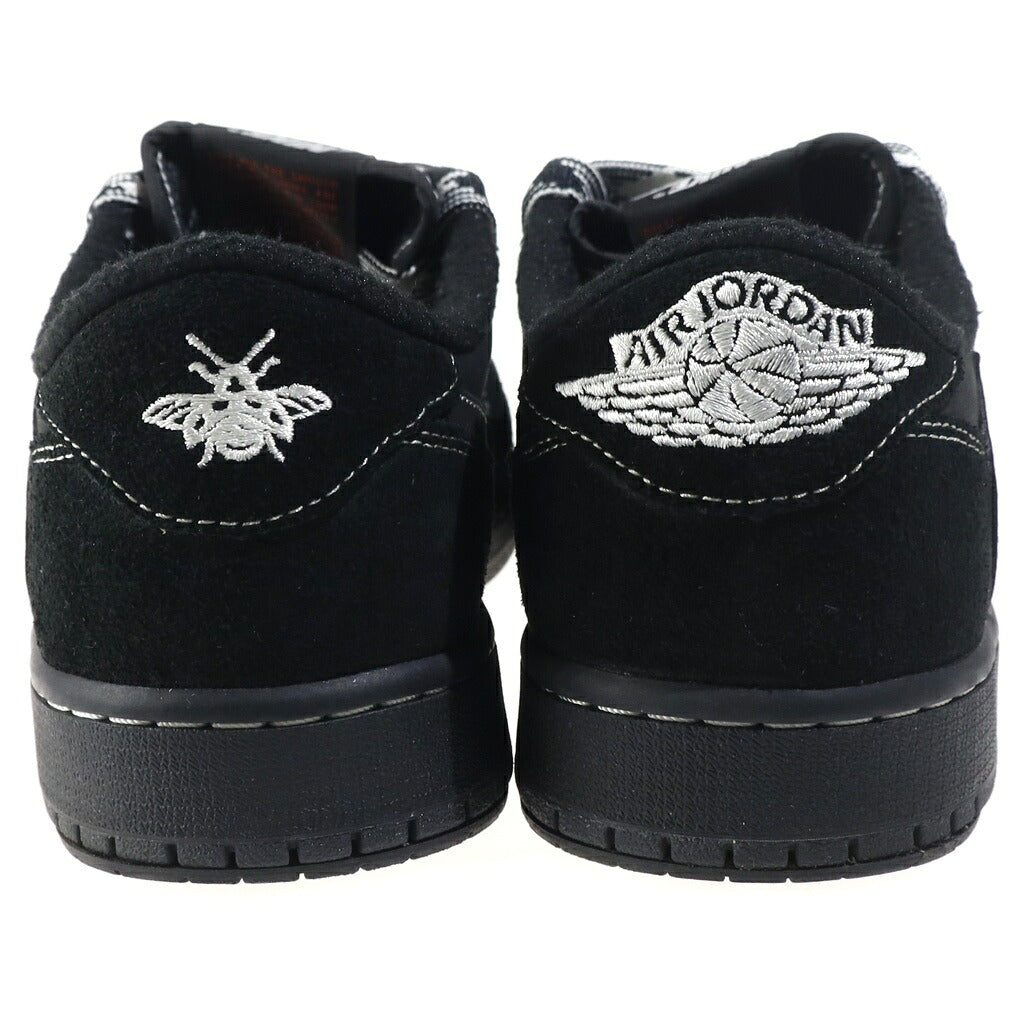 NIKE(ナイキ) ×TRAVIS SCOTT AIR JORDAN 1 LOW OG SP BLACK PHANTOM トラヴィススコット エアジョーダン1 ロー ブラックファントム ローカットスニーカー ブラック US10.5/28.5cm DM7866-001