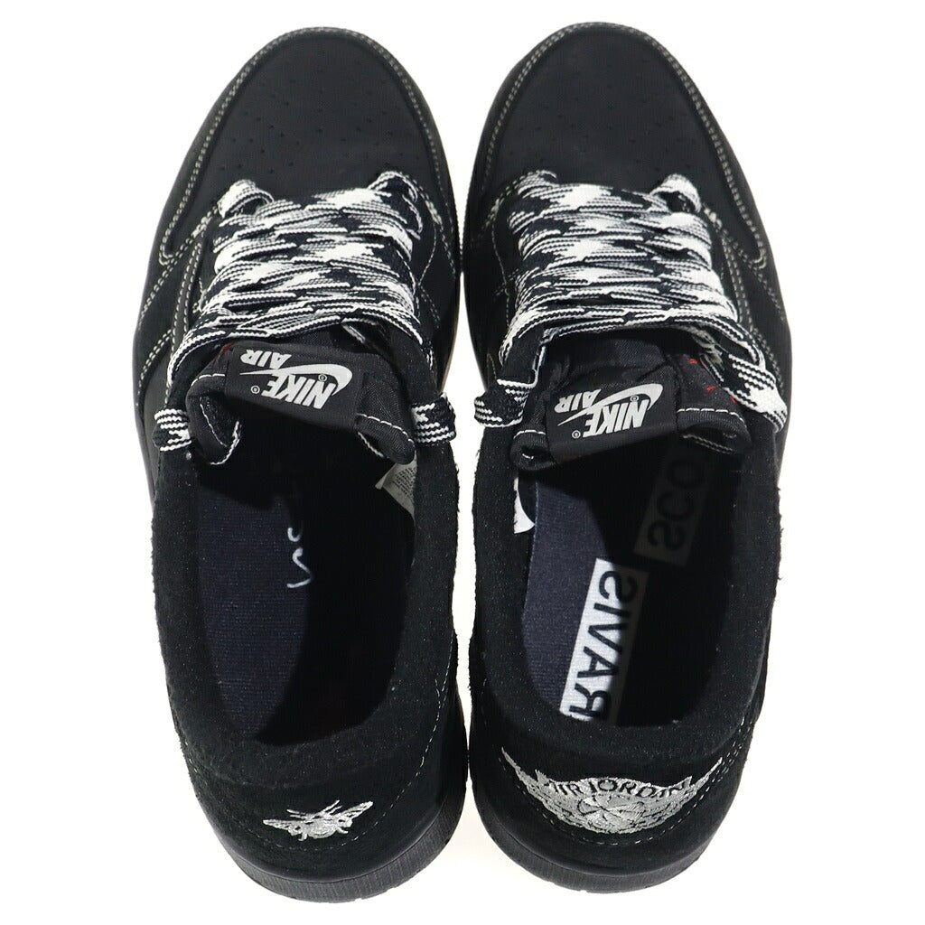 NIKE(ナイキ) ×TRAVIS SCOTT AIR JORDAN 1 LOW OG SP BLACK PHANTOM トラヴィススコット エアジョーダン1 ロー ブラックファントム ローカットスニーカー ブラック US10.5/28.5cm DM7866-001