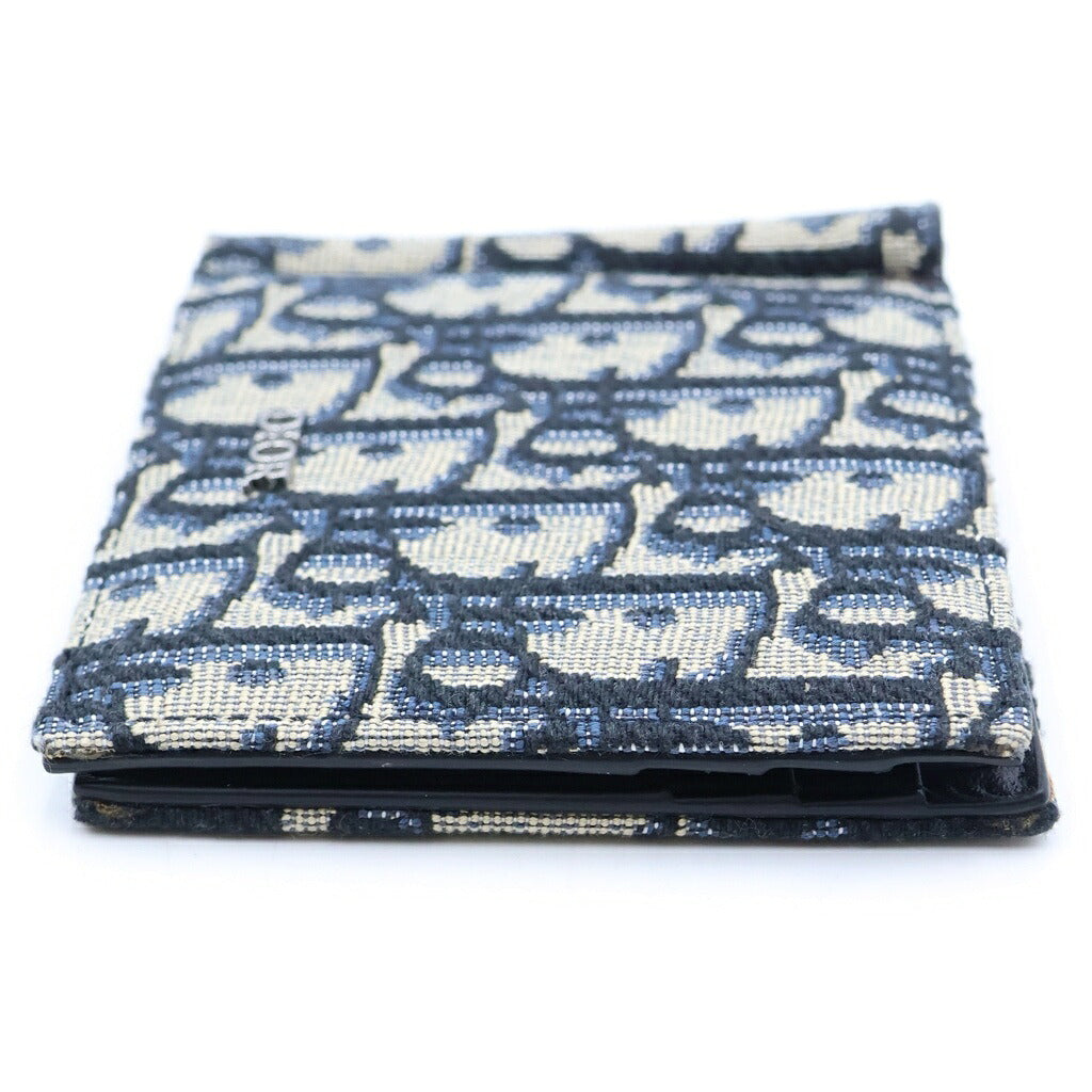 Christian Dior(クリスチャンディオール) オブリークジャガード カードケース グレー