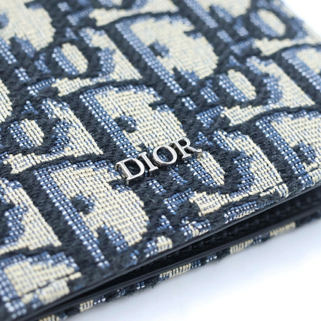 Christian Dior(クリスチャンディオール) オブリークジャガード カードケース グレー