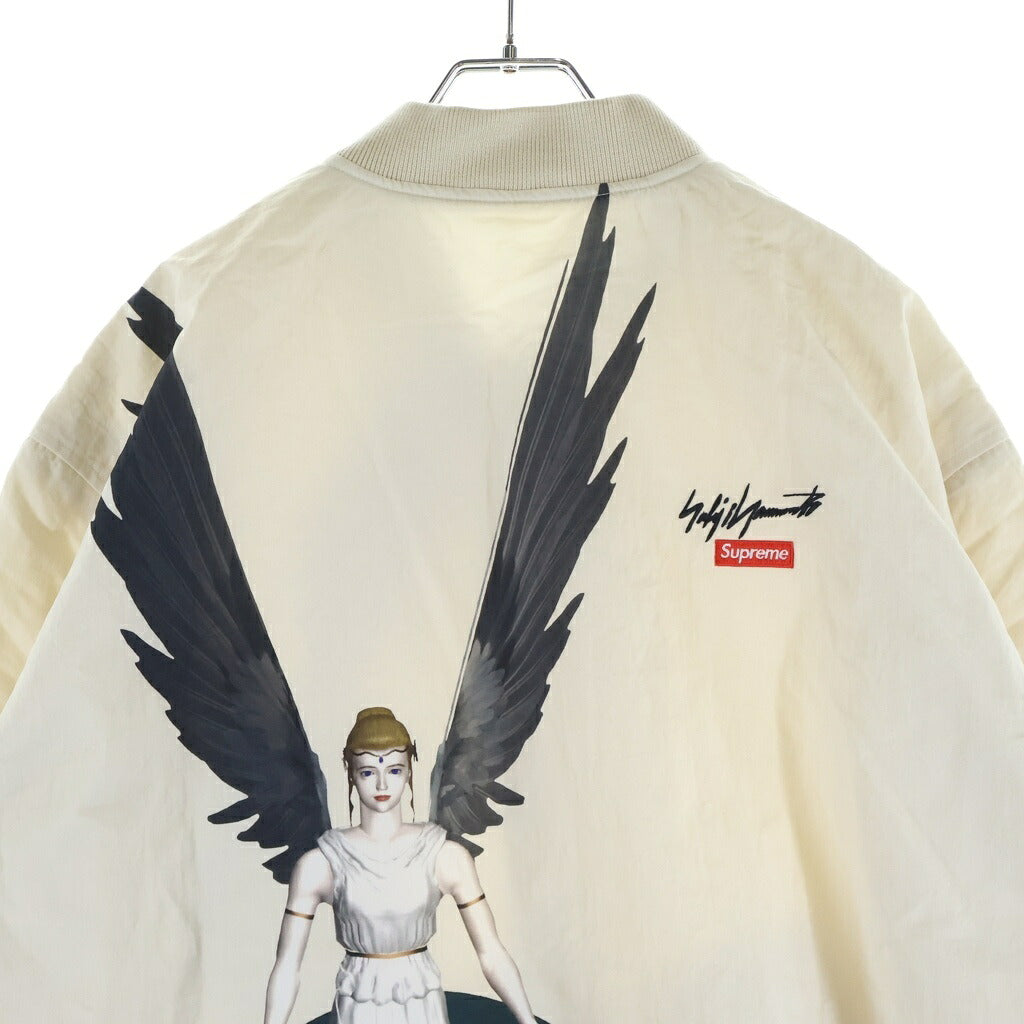 SUPREME(シュプリーム) 22AW ×Yohji Yamamoto ×TEKKEN Nylon Bomber Jacket ヨウジヤマモト 鉄拳 両面プリント ジップアップ ボンバー ジャケット ホワイト
