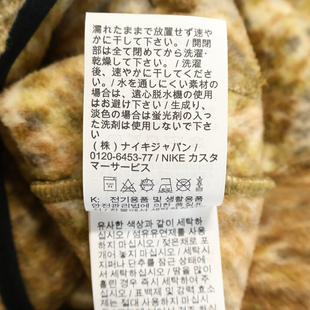 SUPREME(シュプリーム) 22AW ×NIKE ACG Gold Snakskin Fleece Pullover ナイキ ゴールドスネーク総柄 プルオーバー フリース スウェット トレーナー ブラウン DN3256-277