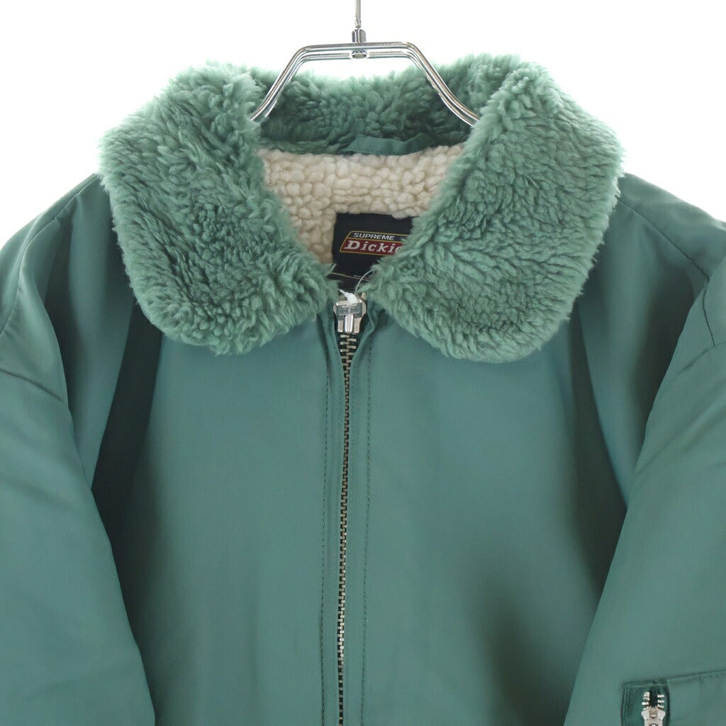 SUPREME(シュプリーム) 23AW Fur Collar Bomber Jacket ファーカラー フロントロゴ ジップアップ ボンバー ジャケット グリーン