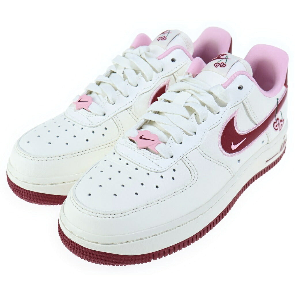 NIKE(ナイキ) WMNS AIR FORCE 1 LOW Valentine's Day ウィメンズ エアフォース1 ロー バレンタインズデイ ローカットスニーカー ホワイト/バーガンディ US5/22cm FD4616-161 レディース
