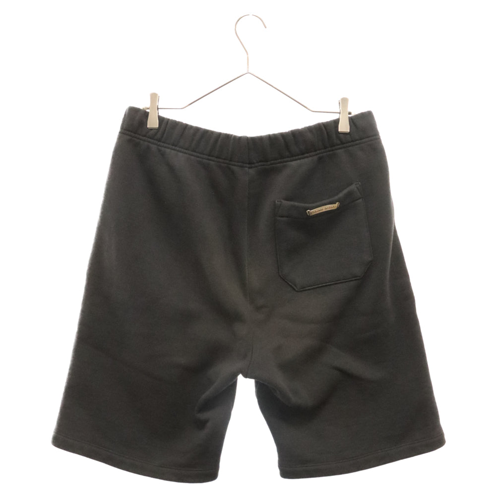 CHROME HEARTS(クロムハーツ) Y NOT クロスパッチ付きスウェットハーフパンツ ショーツ ショートパンツ ブラック
