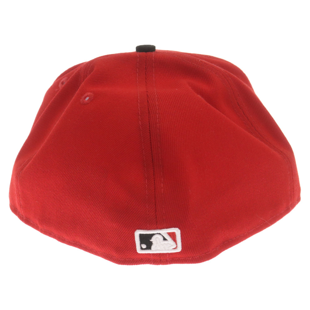 NEW ERA(ニューエラ) 59FIFTY MLBオンフィールド シンシナティ レッズ ロード ベースボールキャップ 帽子 ブラック/レッド
