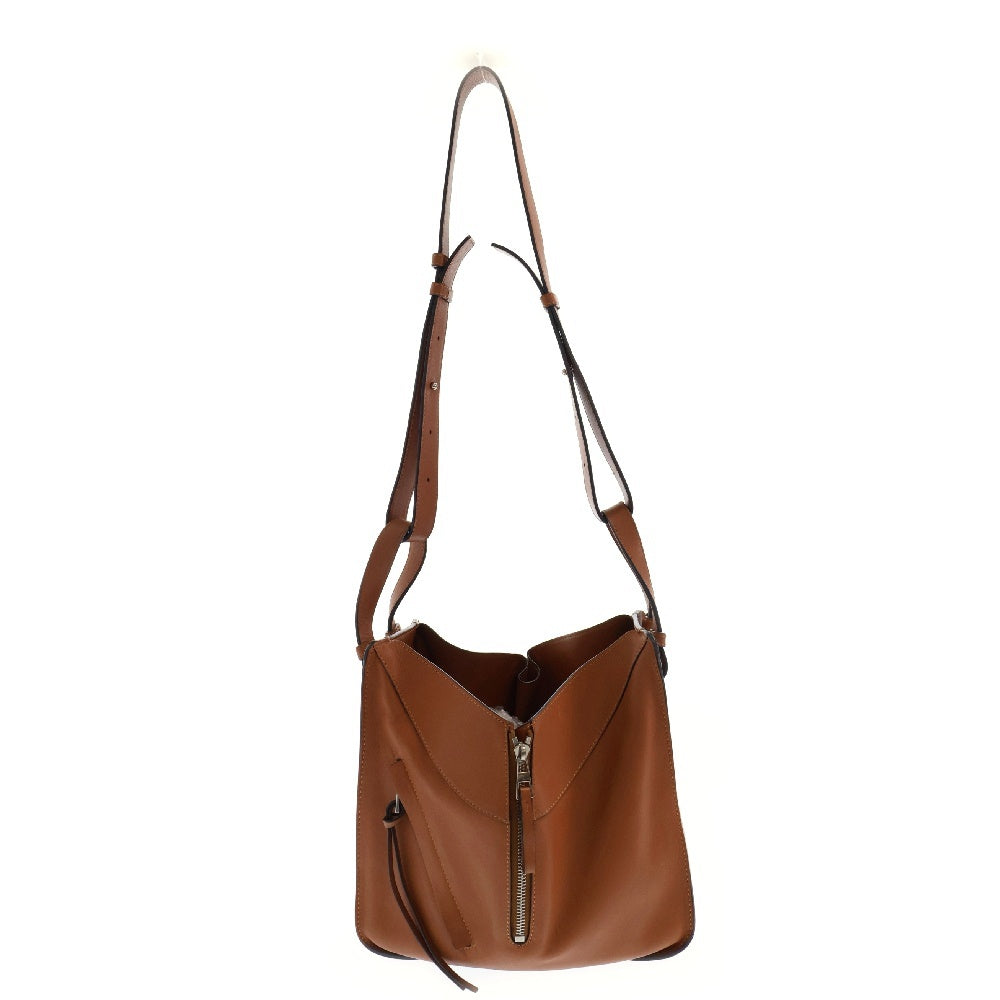 LOEWE(ロエベ) ハンモック スモール アナグラム 2WAY レザー ショルダーバッグ ハンドバッグ ブラウン レディース