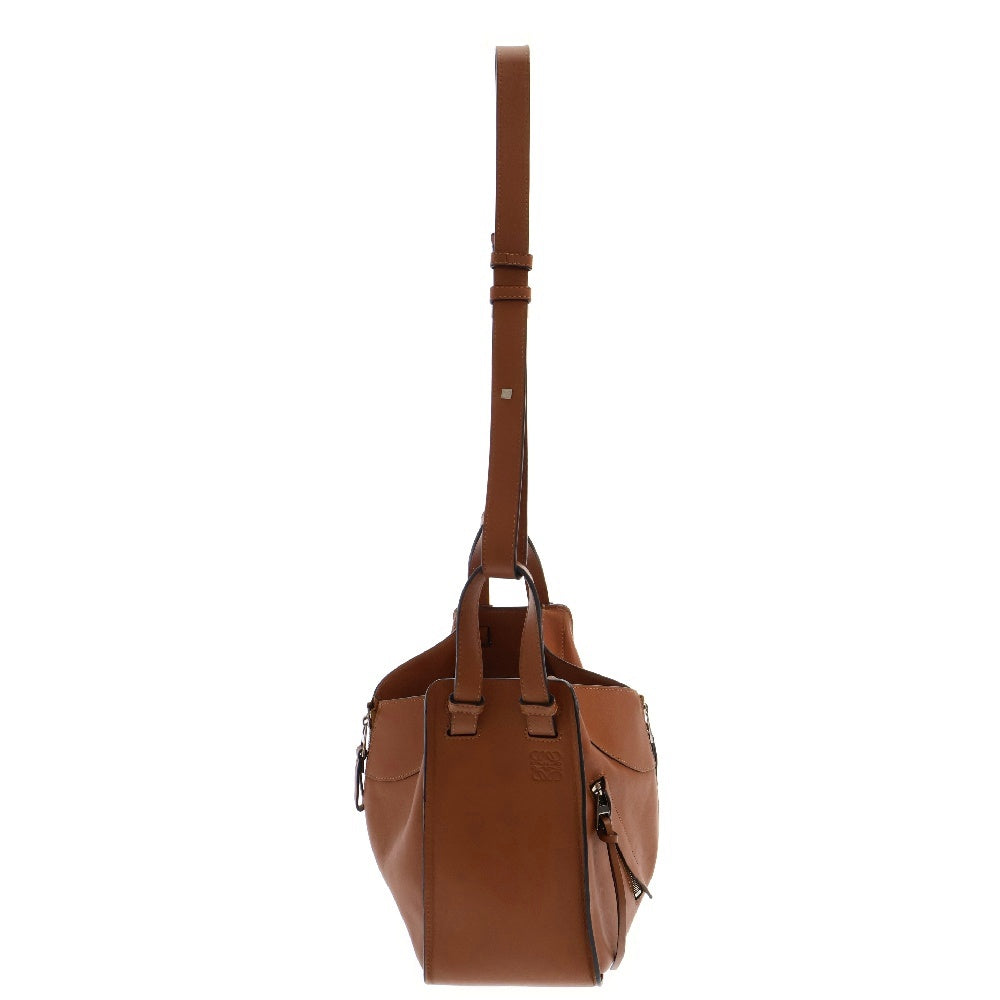 LOEWE(ロエベ) ハンモック スモール アナグラム 2WAY レザー ショルダーバッグ ハンドバッグ ブラウン レディース
