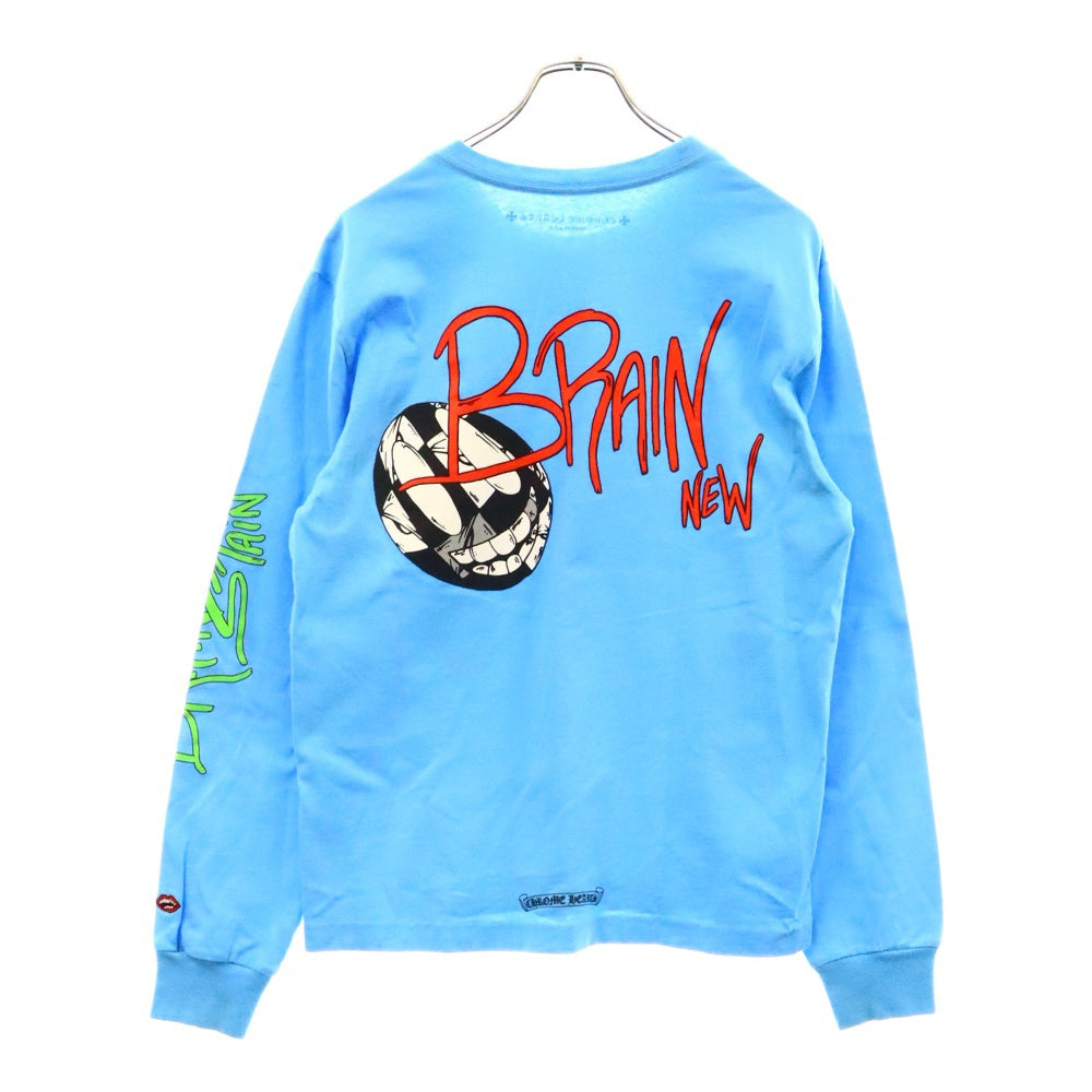 CHROME HEARTS(クロムハーツ) ×MATTY BOY BRAIN NEW L/S TEE×マッティボーイ ブレインニュー 長袖Tシャツ カットソー ブルー