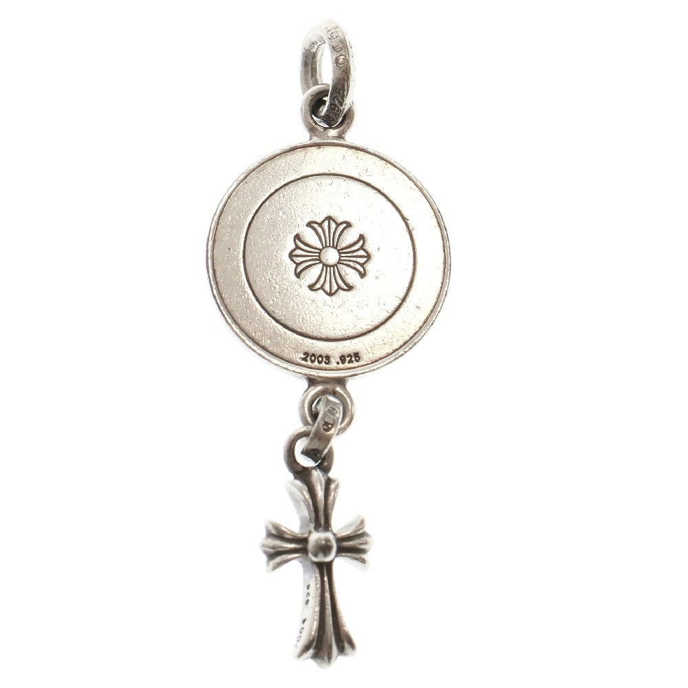 CHROME HEARTS(クロムハーツ) ANGEL MEDALwCRS BBYFAT エンジェルメダルwベイビーファット シルバーネックレストップ