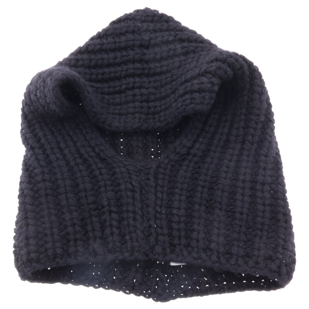 KIJIMA TAKAYUKI(キジマタカユキ) 24AW WOOL KNIT BALACLAVA WKN-242914 ウール ニット バラクラバ ブラック
