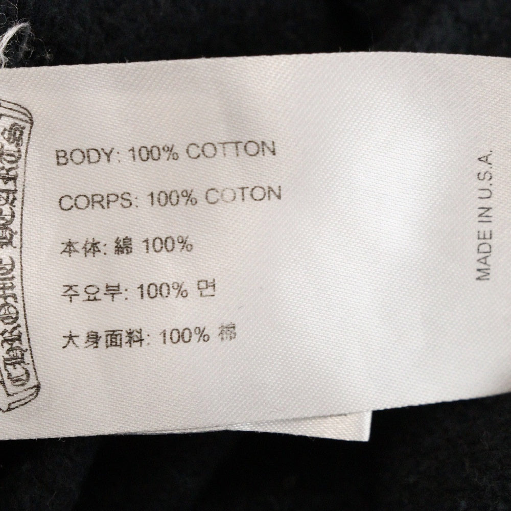 CHROME HEARTS(クロムハーツ) SWTSHRT PLVR 袖マルチホースシュープルオーバーパーカー ブラック
