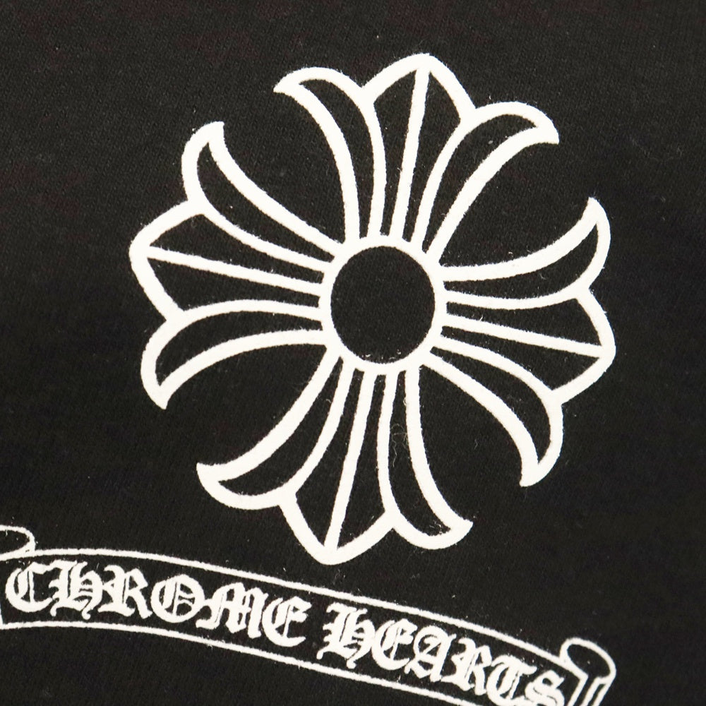 CHROME HEARTS(クロムハーツ) FLRL Dagger Zip Hoodie DAGGER フローラルダガー アーチロゴ 裏地サーマル ジップパーカー