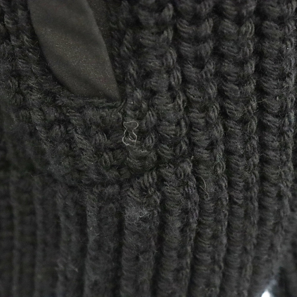 MONCLER(モンクレール) 23AW ×Pharrell Williams CICLISTA TRICOT ファレルウィリアムズ ローゲージ ハーフジップニットセーター ブラック I209R9F00001 M1172