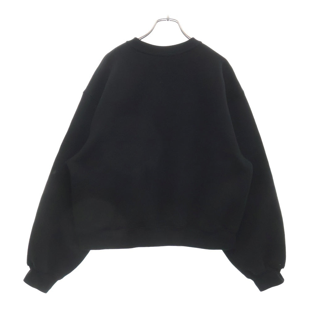 ALEXANDER WANG(アレキサンダーワン) フロントロゴ クルーネックスウェットトレーナー ブラック 4CC3221360
