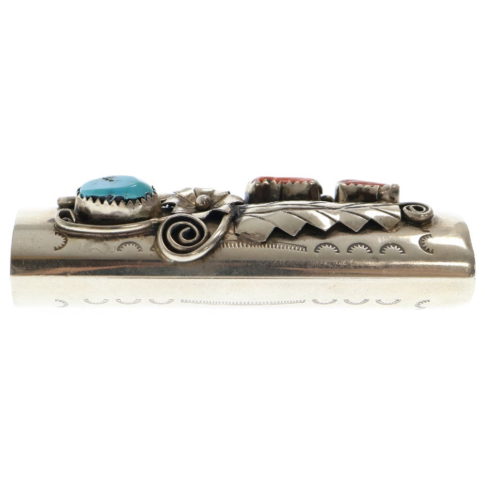 INDIAN JEWELRY(インディアンジュエリー) ターコイズ珊瑚 ライターケース