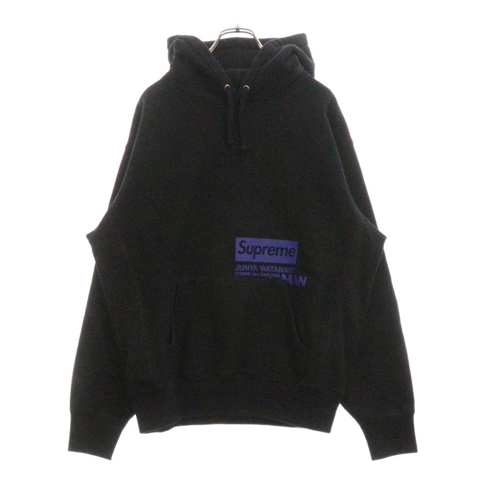 SUPREME(シュプリーム) 21AW ×ジュンヤワタナベ コムデギャルソンマン フーデッド スウェットシャツ プルオーバーパーカー ブラック