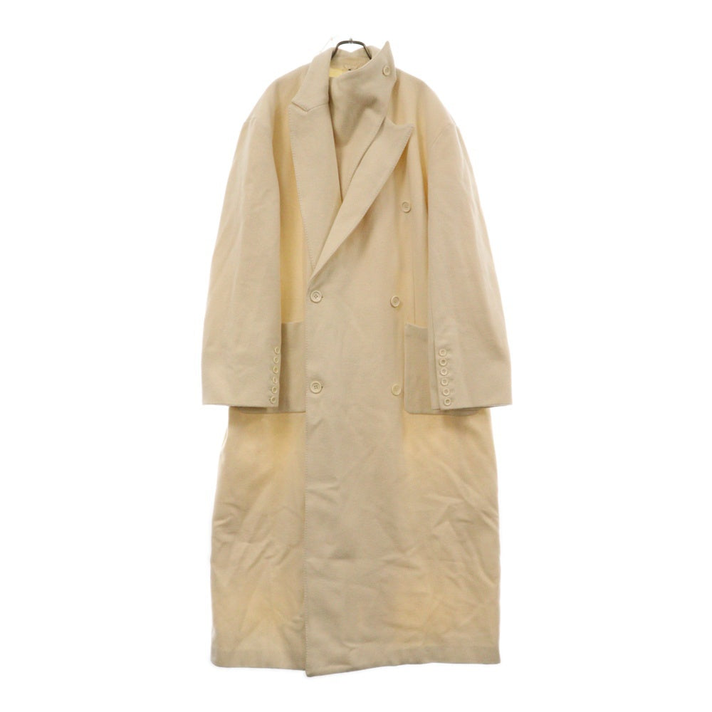 MASU(エムエーエスユー) 24AW BAT COLLAR OVER COAT バットカラー オーバーコート ホワイト MPFW-CT0224