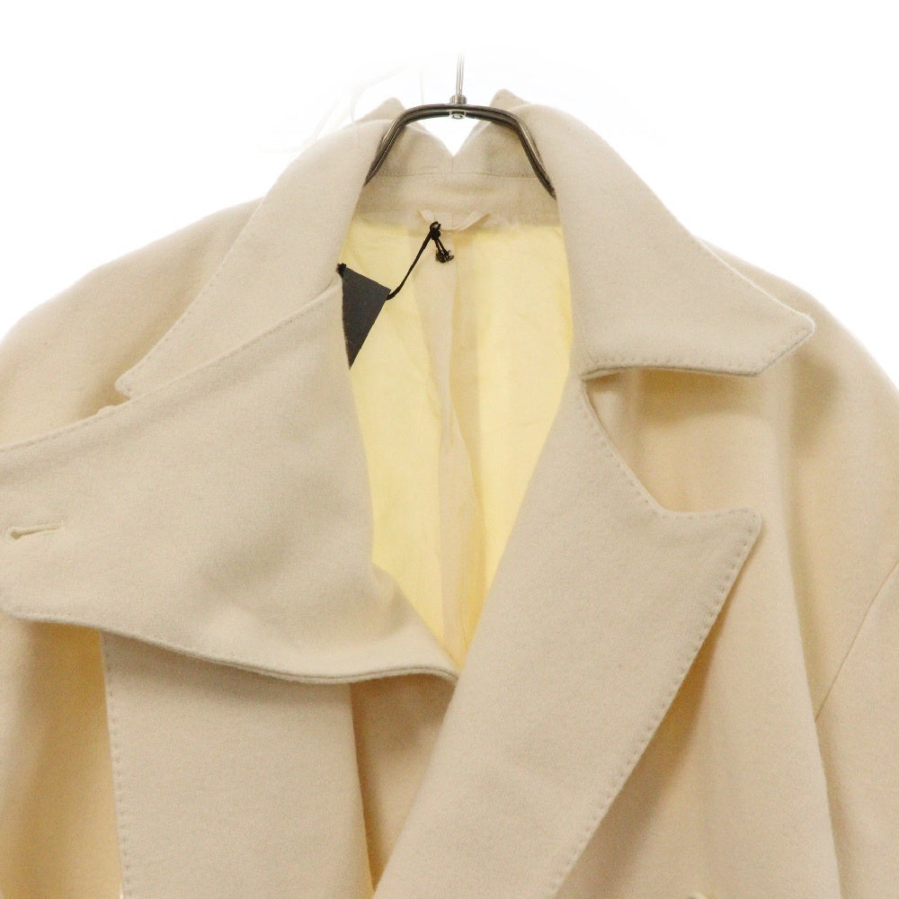 MASU(エムエーエスユー) 24AW BAT COLLAR OVER COAT バットカラー オーバーコート ホワイト MPFW-CT0224