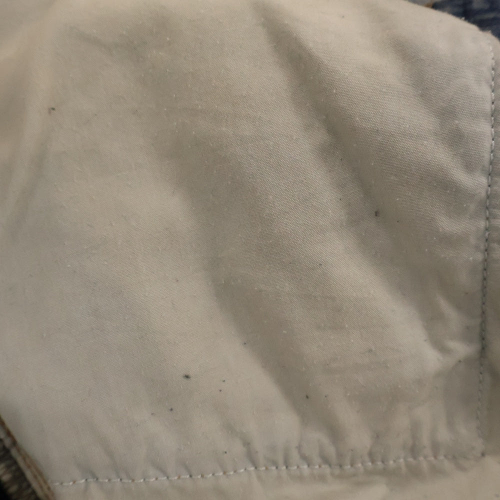 BALENCIAGA(バレンシアガ) 23SS Hybrid Baggy Jeans ハイブリッドバギージーンズ スウェットドッキングデニムパンツ インディゴ 738751 TNW01