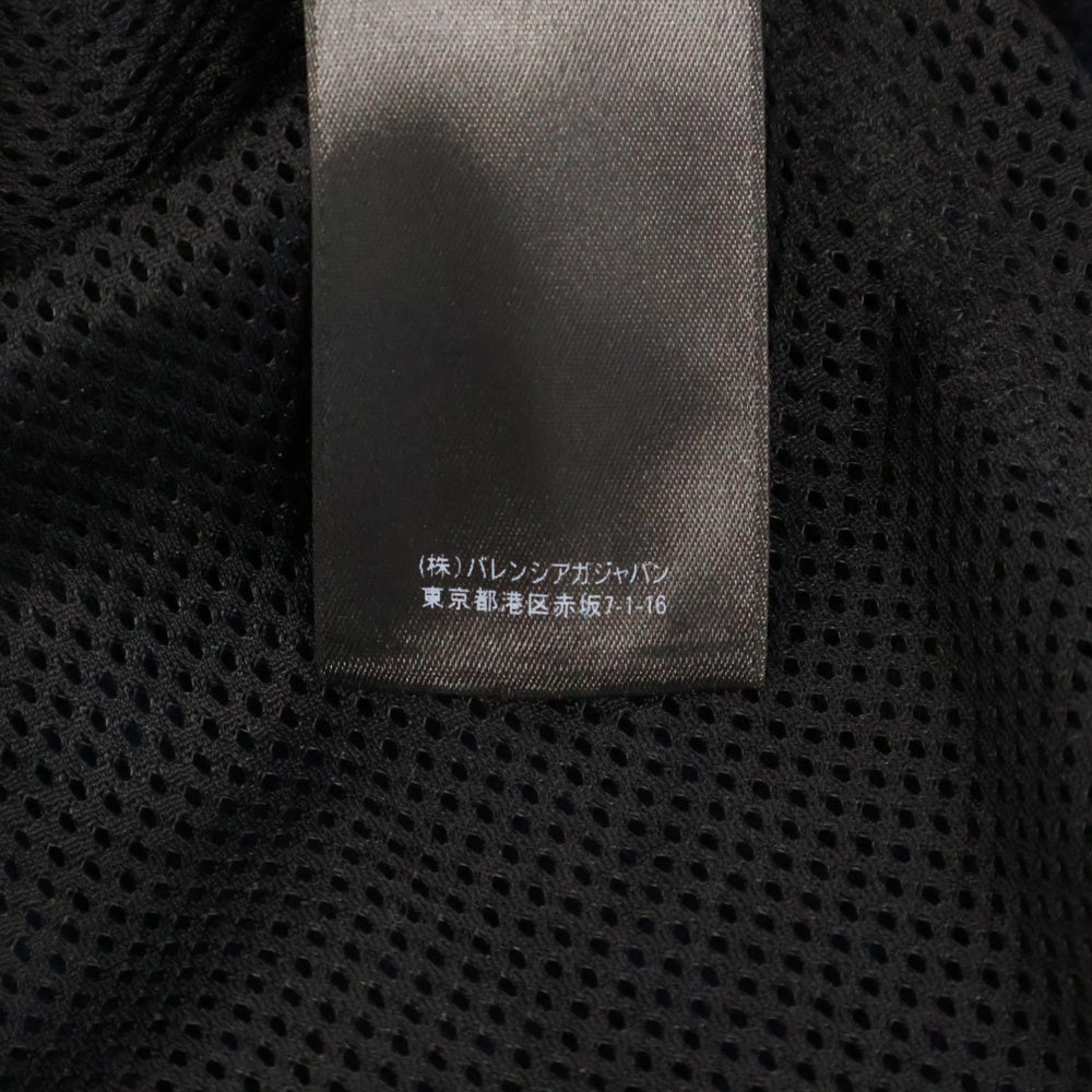 BALENCIAGA(バレンシアガ) 21AW TRACKSUIT JACKET スポーティBロゴ ウールチェックトラックジャケット ブルゾン ネイビー 675648 TLU11