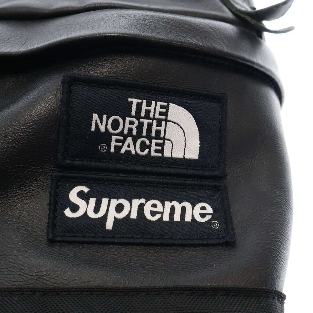 SUPREME(シュプリーム) 17AW×THE NORTH FACE Leather Day Pack レザー デイパック バックパック リュック ブラック NF0A3G73