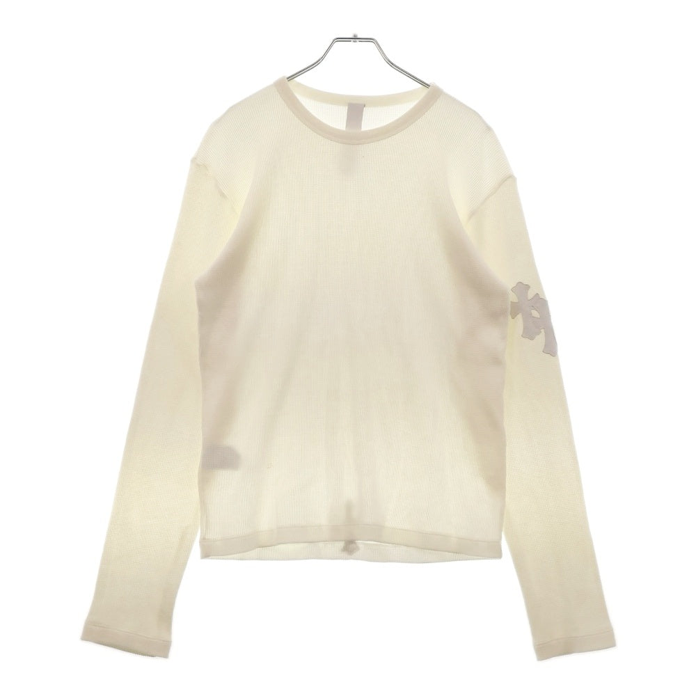 CHROME HEARTS(クロムハーツ) Y NOT クロスパッチ付き サーマル ロングスリーブTシャツ カットソー