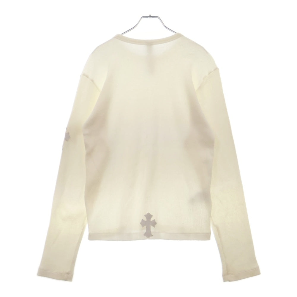 CHROME HEARTS(クロムハーツ) Y NOT クロスパッチ付き サーマル ロングスリーブTシャツ カットソー