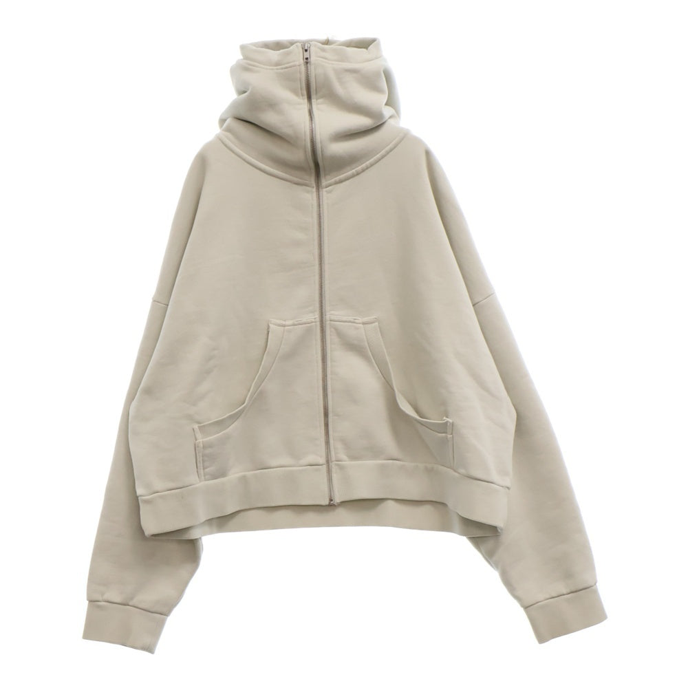 entire studios(エンタイア スタジオ) FULL ZIP フルジップ ジップアップスウェットパーカー フーディー ホワイト ES2106 PO0170