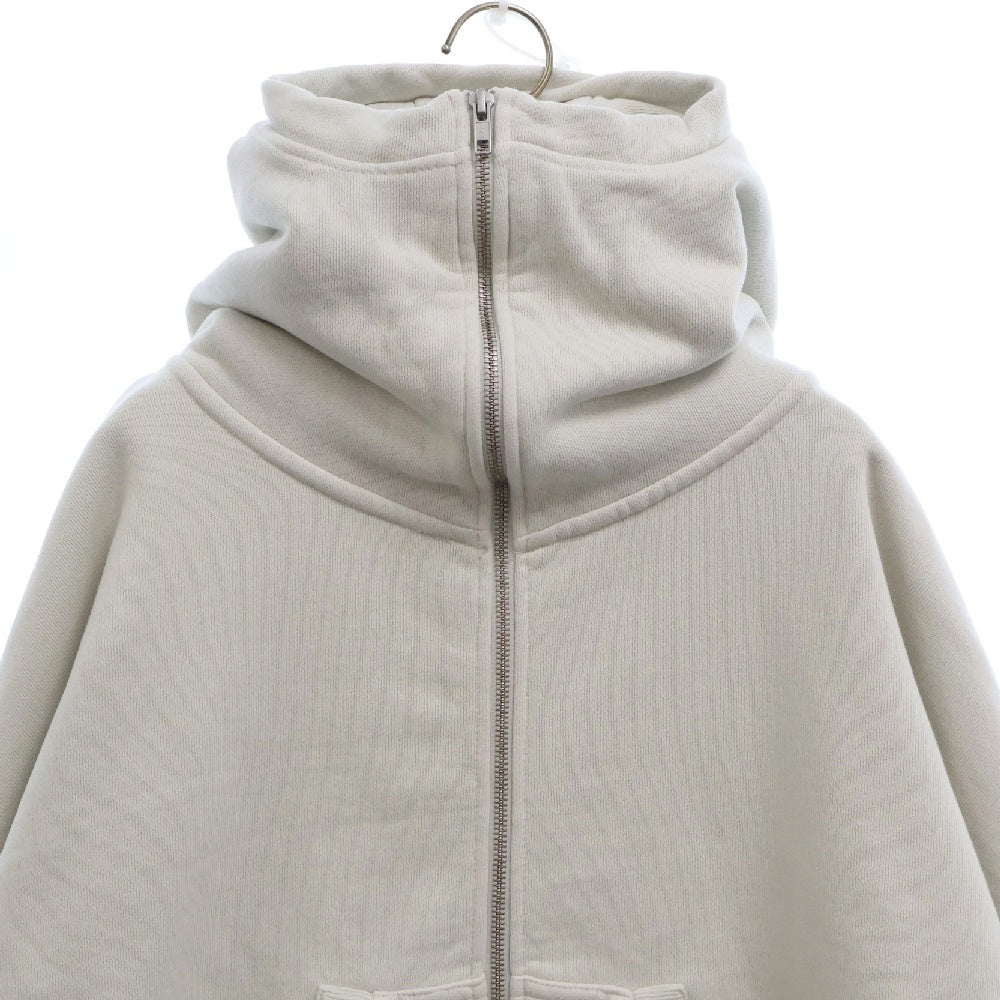 entire studios(エンタイア スタジオ) FULL ZIP フルジップ ジップアップスウェットパーカー フーディー ホワイト ES2106 PO0170