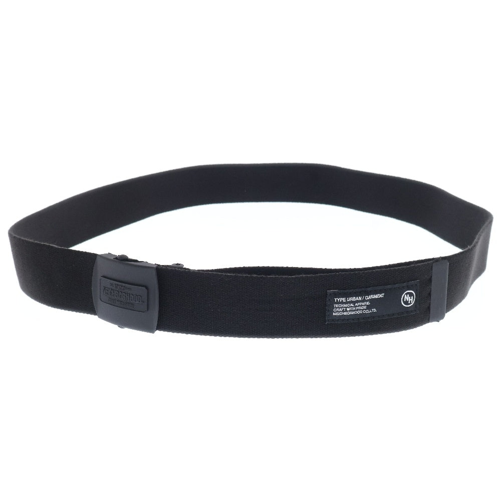 NEIGHBORHOOD(ネイバーフッド) GI BELT ロゴバックル ベルト ブラック 251MYNH-AC05