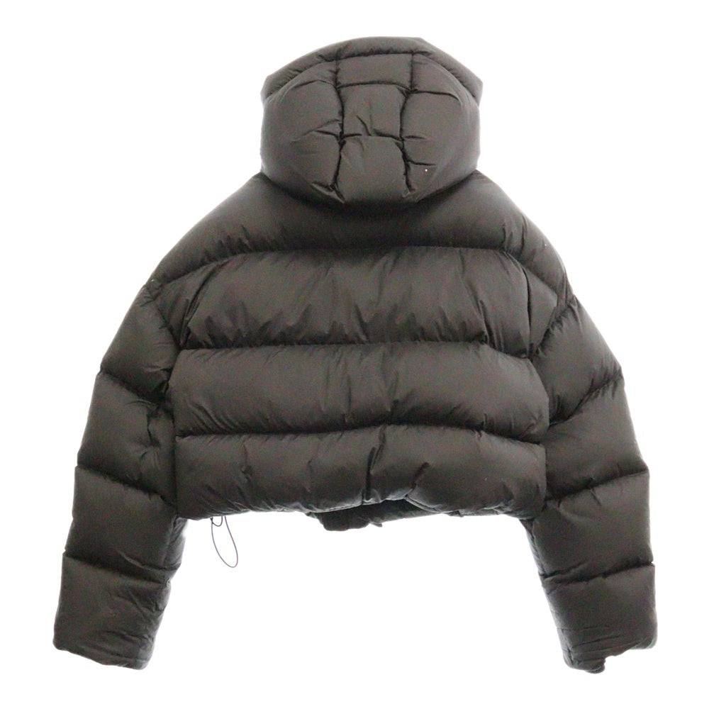 entire studios(エンタイア スタジオ) MML HOODED PUFFER MML ダウンジャケット ショート丈 フーディ ブラック ES2399 P0057