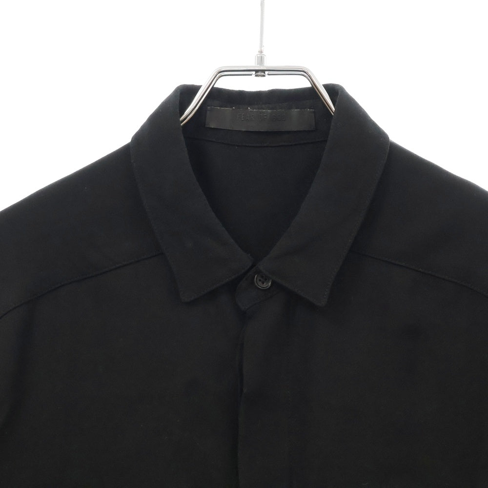 FEAR OF GOD(フィアオブゴッド) CREPE SHORT SLEEVE SHIRT ショート スリーブ 半袖 シャツ FG50-005 ブラック